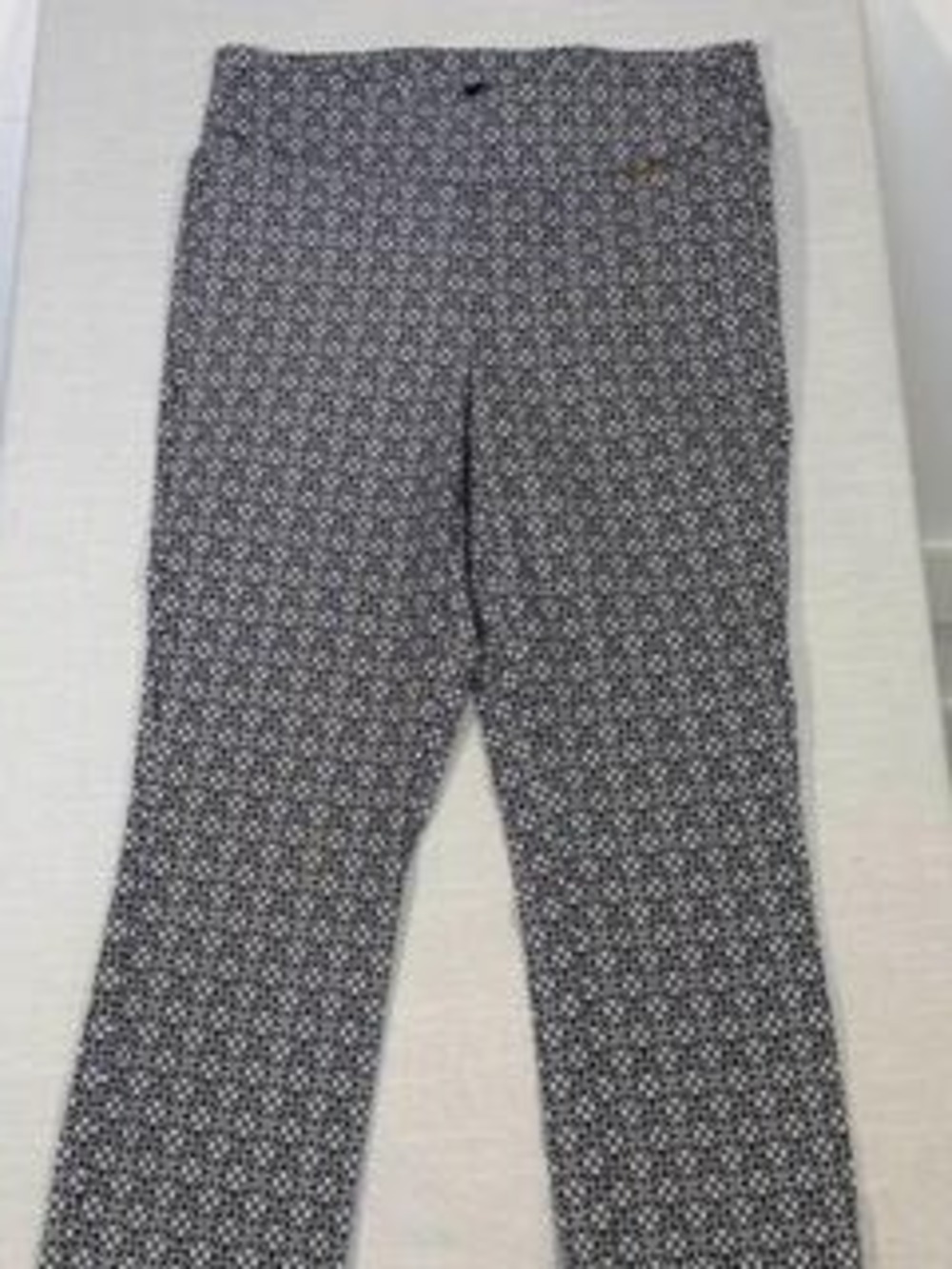 Roz & Ali Black White Pants Size 10 Black/White - Picture 2 of 8